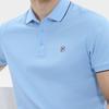 Fila Solid Color Casual Knit Polo Shirt Men Tops Light-Bright-Blue F11M331103FLB