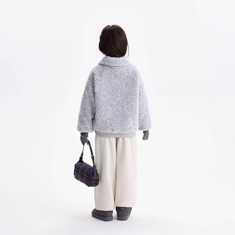 Girls' Korean-Style Thickened Plush Winter Jacket