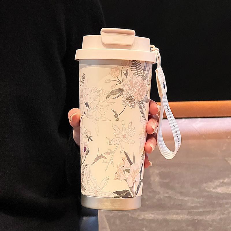 

Modern Chinese Style Ceramic Thermos Bottle With Vacuum Insulation For Gifts And Daily Use White