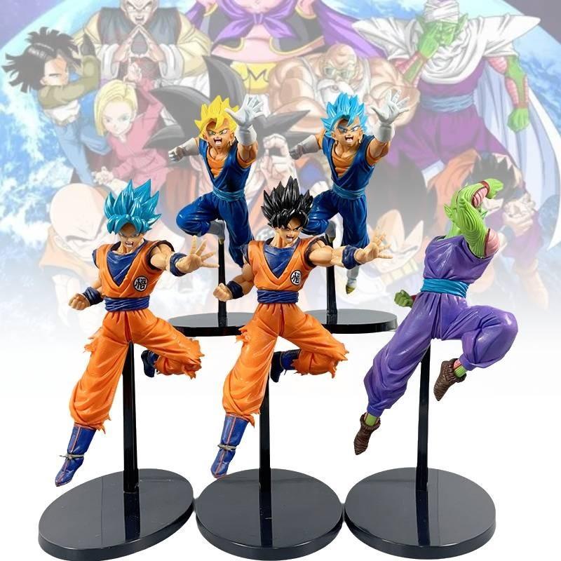 Exquisite Dragon Ball Z Super Saiyan Goku And Gohan Battle Model Anime Figurine Set