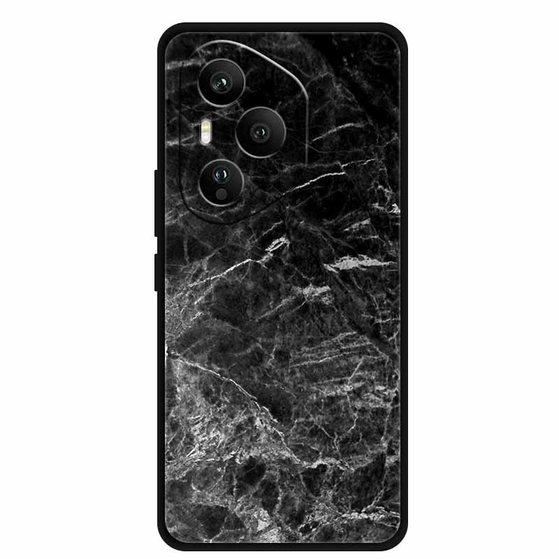 For Honor 400 Pro 5G Case Honor 400 5G Marble Painted Silicone Back Cover Cases for Honor 400 Pro/ 400 TPU Black Case 400 Pro 5G