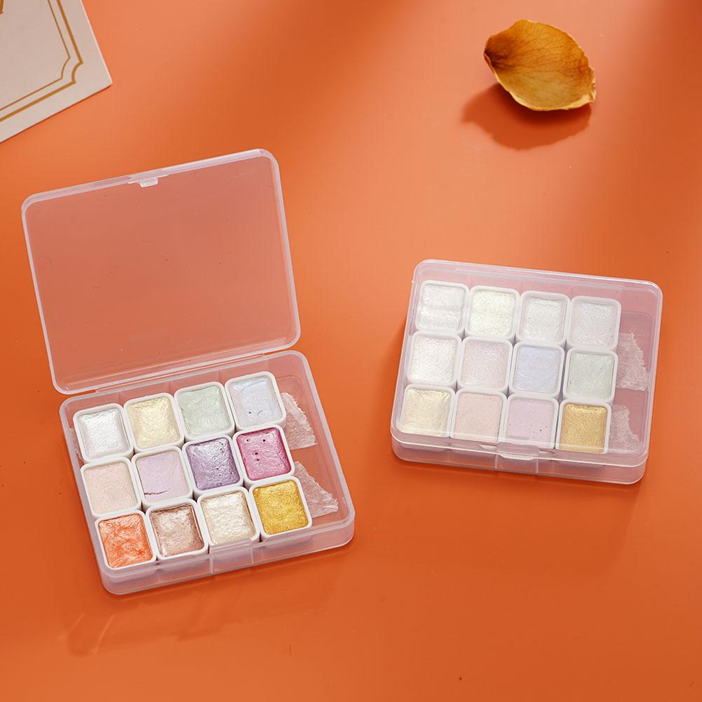 56 Colors Pearlescent Solid Watercolour Paints Japanese Manicure Makeup Decoration Entwining Flower Blooming Painting Graffiti