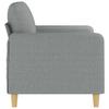 Vidaxl Sofa 2-Osobowa, Jasnoszara, 120 Cm, Tapicerowana Tkaniną