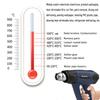 Industrial LCD Display Heat Gun 2000w Hot Air Gun Tool Handheld Electrical Heat Air Machine with 2-temp Settings 4 Nozzles