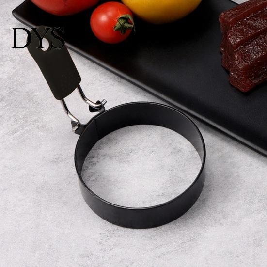 Egg Ring Mold Nonstick Fried Mold, with Heat Resistant Handle, Circle/Star/Heart/Flower/Square Shaped Cooking Rings, Stainless Steel Frying