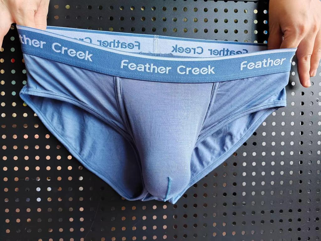 Ανδρικό εσώρουχο boxer με θήκη σε σχήμα U: Σέξι, Λεπτό, Τετράγωνο Σχέδιο με Μεγάλη Μπροστινή Θήκη