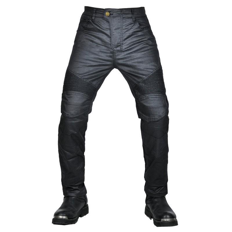 Motorcycle Riding Pants Men Women All-Season Waterproof Coated Denim Style Protective Trousers With Extended Armor