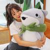 Cute Outing Shark Doll Plush Toy Girl Bed Sleeping Doll Warm Heart Accompany Girlfriend Birthday Gift