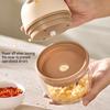 Electric Garlic Chopper with Stainless Steel Blades Mini Food Processor for Mincing Purees Portable Kitchen Gadget for Home Camping Travel