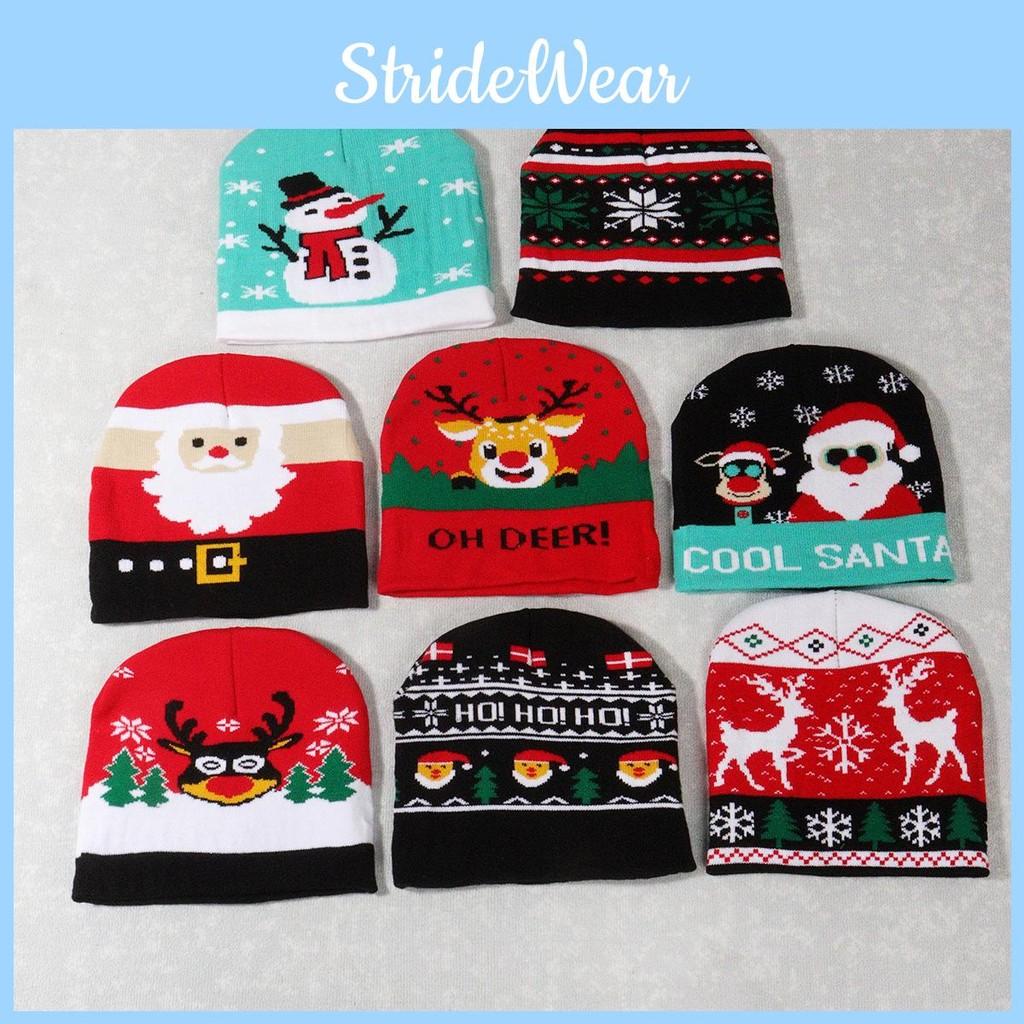 Nitted Hats Warm Christmas Hat Cute High Elastic Cap Soft Warm Cap Leisure Xmas
