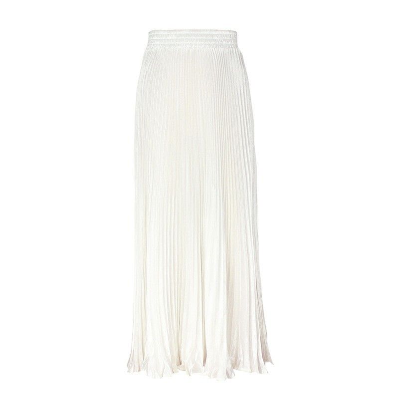 Solid Color Elastic Waist Bag Hip Skirt Pure Color Elastic Waist