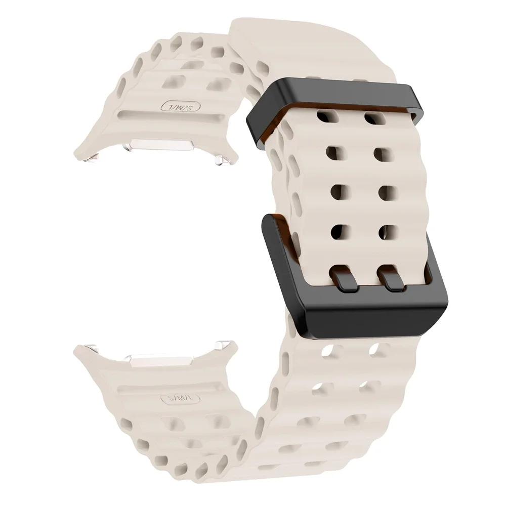 No Gaps Silicone Sports Marine Strap For Samsung Galaxy Watch Ultra Band For Galaxy Watch Ultra 47mm Bracelet Watchband