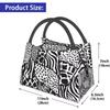 Zebra Pattern Lunch Bag Thermal Tote Bag for Men Women Lunch Box Reusable Insulated Lunch Container for Work Pinic Travel