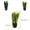 1 Pc Artificial Plant In Pot, Faux Potted Greenery for Indoor Home Office Tabletop Garden Desk Decor with Lifelike Leaves