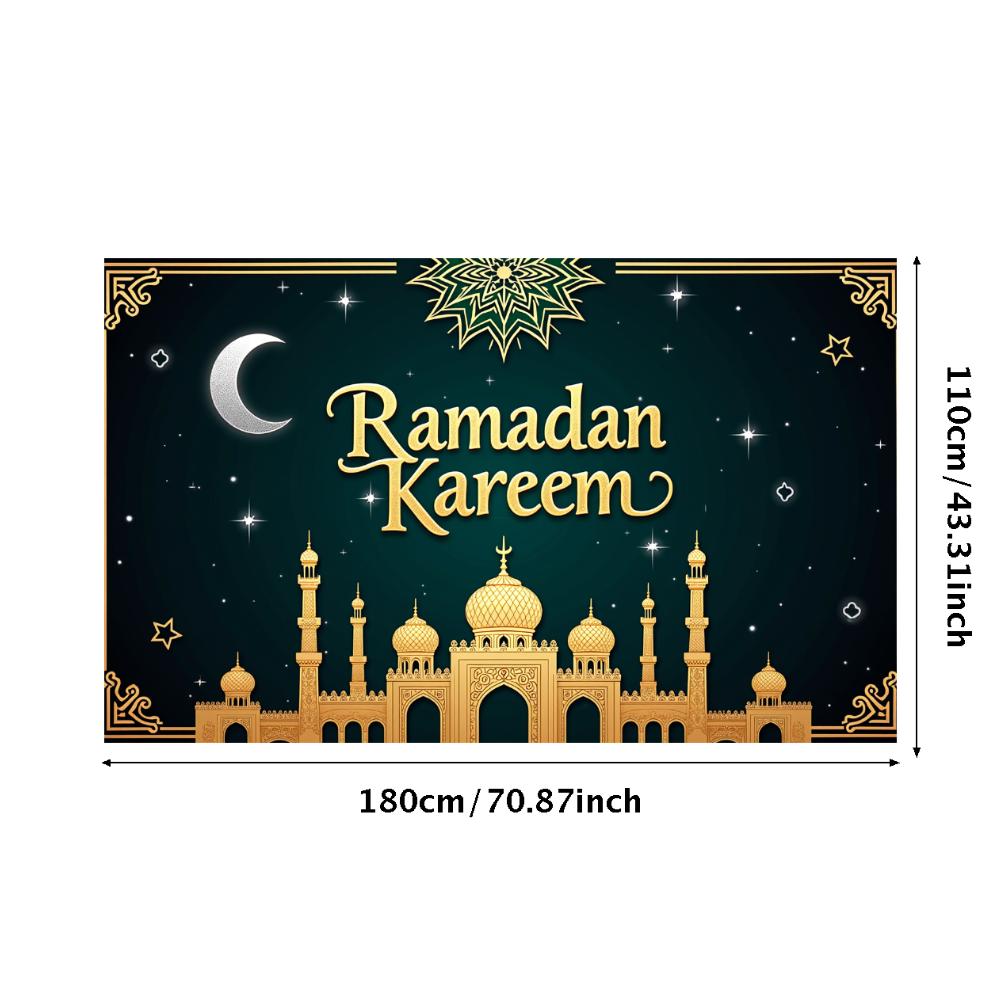 Bannière Ramadan Kareem Toile de fond Lanternes Lumières Décoratif Festival Fête Événement Célébration Graphique Décor Islamique Arrière-plan