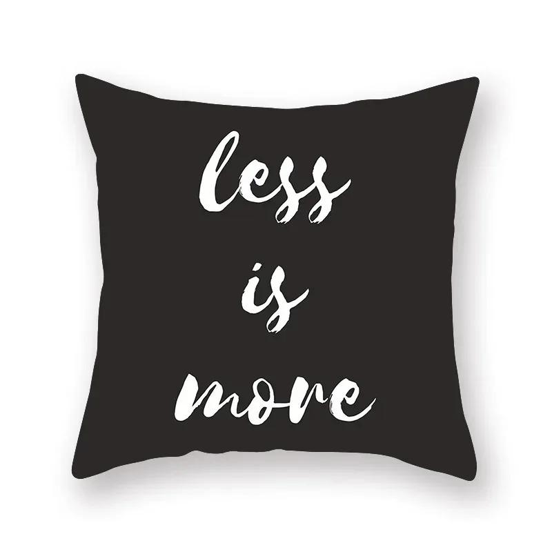 Black And White Striped Creative Decorative Pillowcase Living Room Office Ornaments Home Decoration Pillowcase