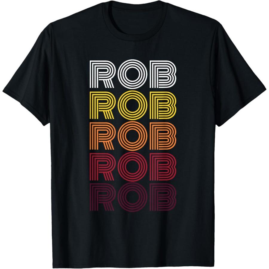 First Names Apparel Personalized Name Rob Vintage Rob T-Shirt S