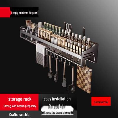 Modern Aluminum Kitchen Wall Organizer Rack
