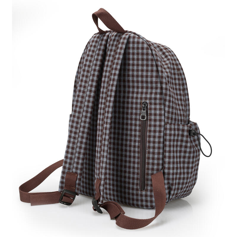 Junior School Bag Women's Check Backpack College Style Travel Backpack