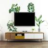 Green Potted Plant Wall Sticker Removable Wall Decal for Bedroom Living Room Background Decor