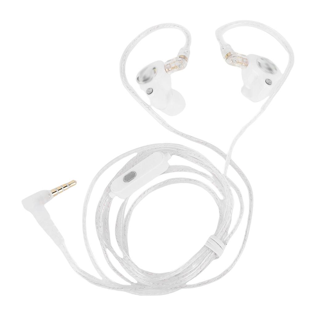 3.5mm Wired Earbuds with Detachable 2Pin Cable HiFi Noise Cancelling Earphones Super Linear Driver Built In Microphone