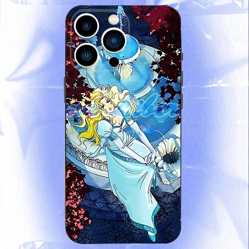 Rose of V-Versailles Lady Oscar For iPhone 12,16,13,14,15,17,11,Pro,Max,Plus,E,Air,Mini TPU Soft to Skin-friendly phone case