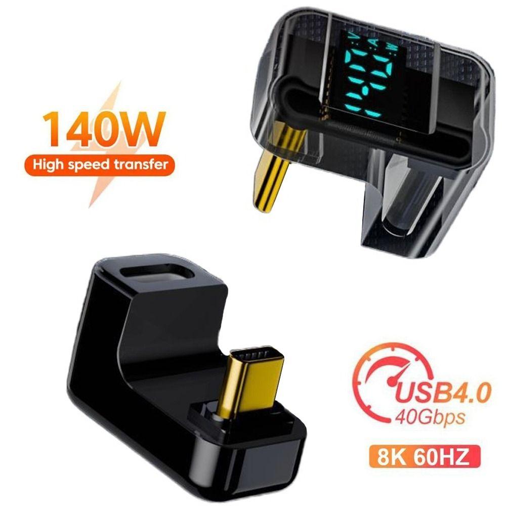 1PC PD 140W Power Meter Tester 8K 60HZ OTG Converter USB C Extension Connector  Mobile Phone