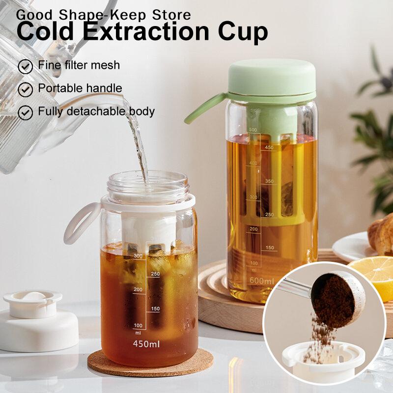 High-capacity Espresso Filter Bottle Cold Brew Coffee Pot Cold Brewing Pot Portable Iced Brew Coffee Maker Juice Coffe Kettle
