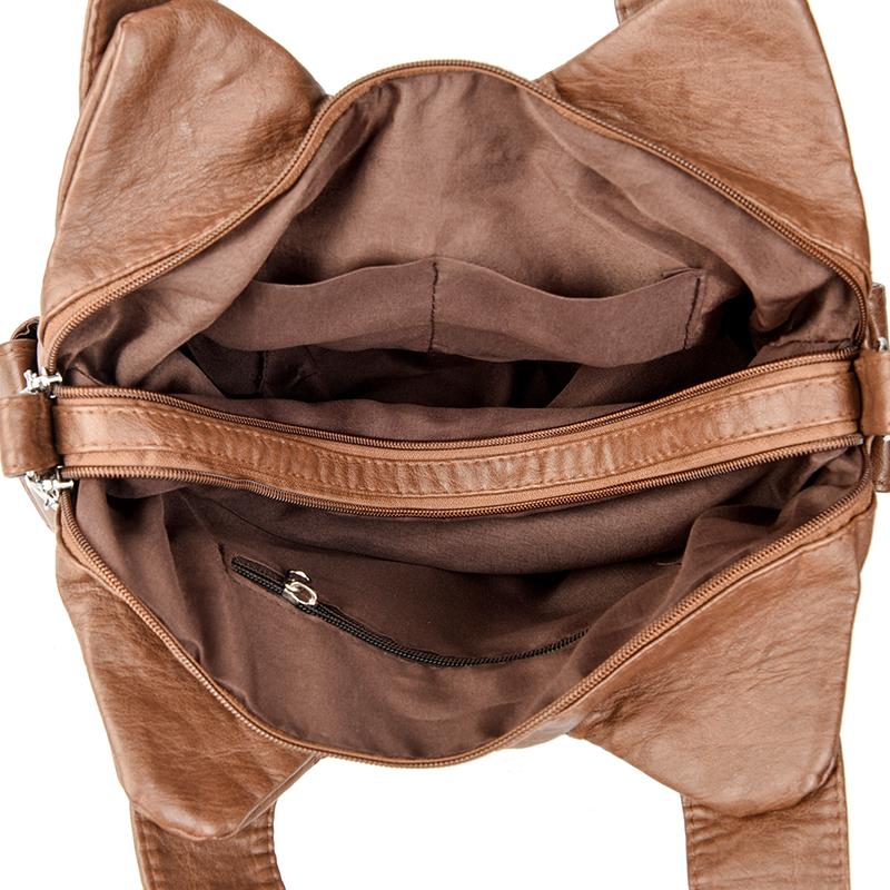 Nye Luksus Håndtasker til Kvinder Kvinder Tasker Designer Vintage Bløde Lædertasker Mode Satchel Motorcykeltaske Tote Tasker Skuldertaske