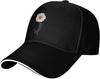 Daisy Flower Blessed Cross Baseball Cap Polyester Adjustable Black Unisex Hat