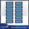 Six-Layer Scratch-Resistant Razor, Waterproof Universal Fit for Gillette, Stainless Steel Blade, High-Quality Men's Full Body Shaver