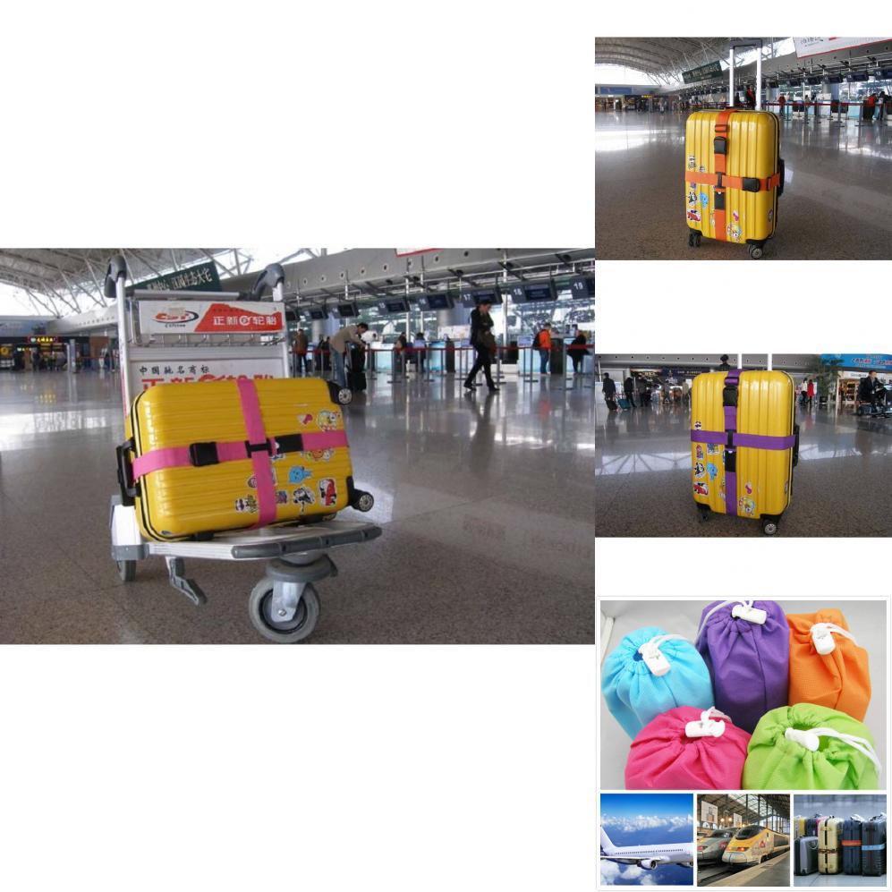 Pp Material Luggage Binding Straps With Antishock Design For Travel And Baggage Security