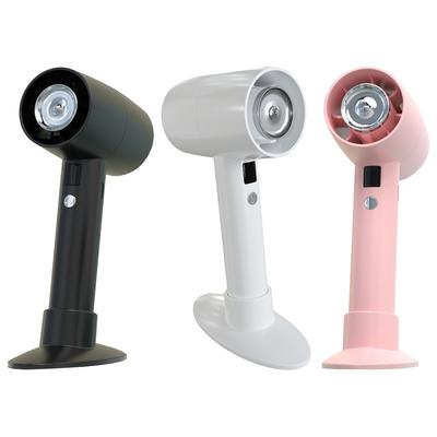 Mini Handheld Fan Type-C Charging 1200mAh High-Speed Portable Turbofan Ambient Light Brushless Motor for Muisc Festival Fishing