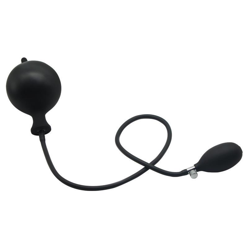 Extra Long Silicone Beaded Inflatable Anal Plug Toy