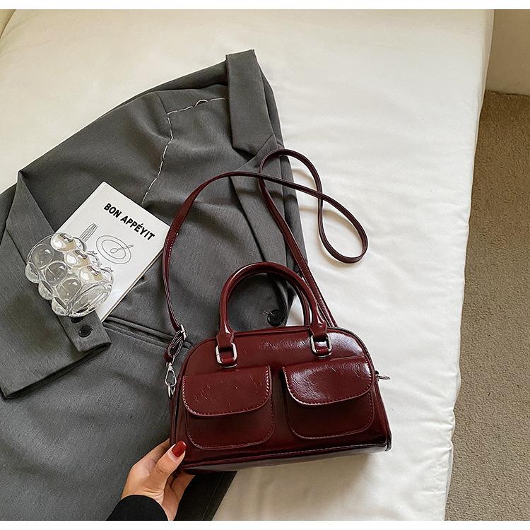 High-value handbag bag women's autumn new fashionable simple shoulder oblique span bag
