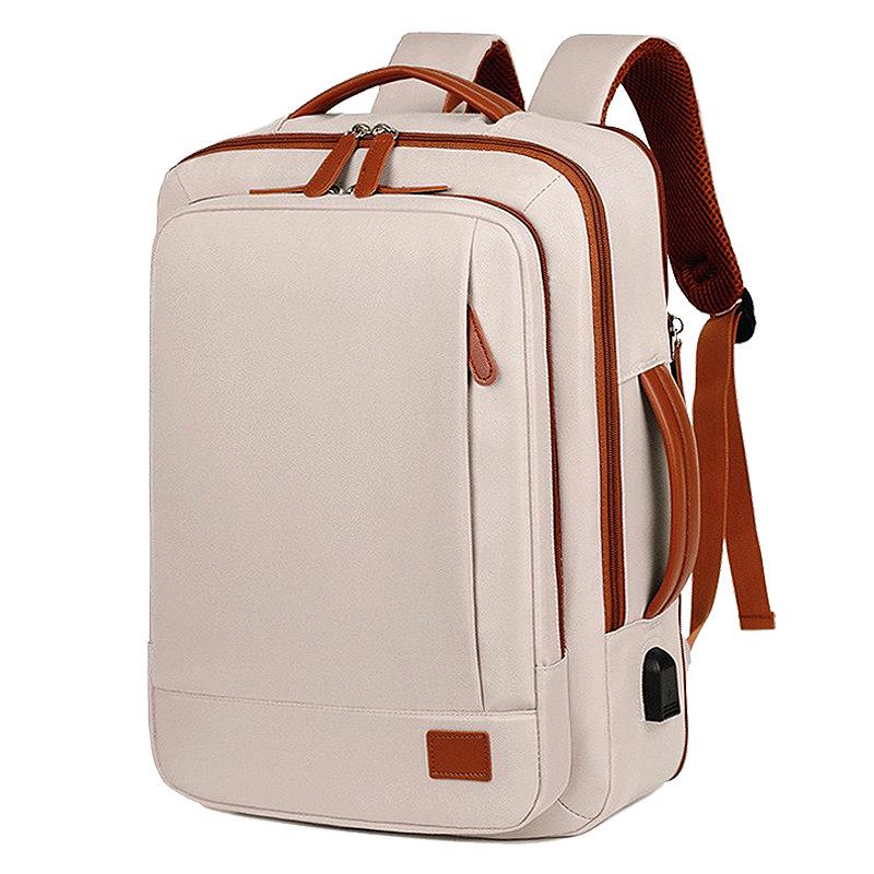 Unisex Waterproof Travel Backpack: High-End, Expandable with Large Capacity for Laptops