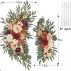 Fake Flower Wedding Arch Flower Set (2-piece Set), Used for Wedding Decoration, Ceremony, Reception, Background Music, Thanksgiving