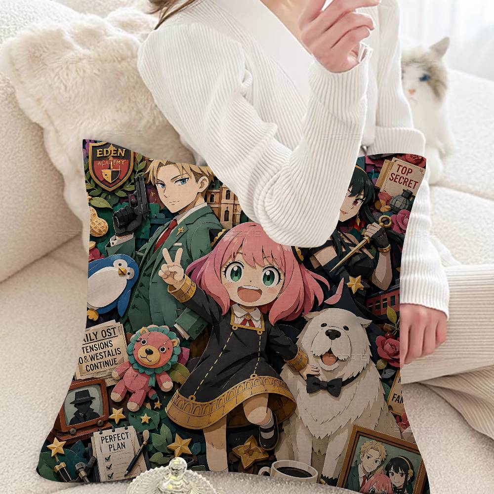 Spy SPies x FAMILies Pillow Gift Home Office Decoration Bedroom Sofa Car Cushion Cover case 45x45
