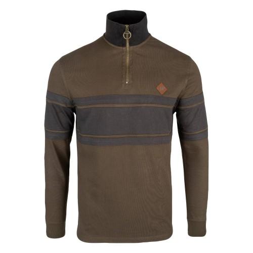 Jack Pyke Mens Contrast Panel Half Zip Sweatshirt