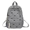 Zaino a Coste Zaino Scolastico Borsa da Viaggio per Ragazze Zaino Semplice Versatile Borsa con Fiocco Zaino Leggero da Viaggio