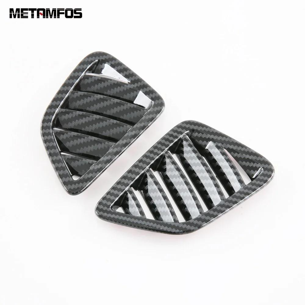 Front Air Condition AC Vent Outlet Cover Trim For Kia Carnival KA4 -2024 2025 Carbon Fiber Interior Accessories Car Styling