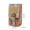 Molle Tactical Double-Layer Phone Pouch Card Holder Wallet Outdoor Camping Hunting Accessories Edc Tool Waist Pack Bag