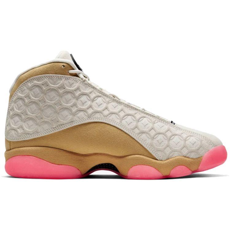 Air Jordan 13 Retro Chinese New Year Men Sneakers Tan Pale-Ivory Black CW4409-100