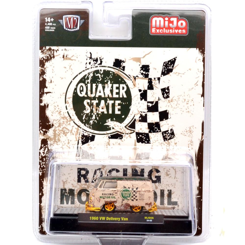 M2 MACHINES 164 scale MiJo Limited Edition 1960 Volkswagen Delivery - Quaker State (Chase Car) 31500-MJS66-CHASE белый