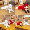 Adorable Plush Nine Tailed Fox Doll Soft Stuffed Animal Pillow High Quality Gift Decor