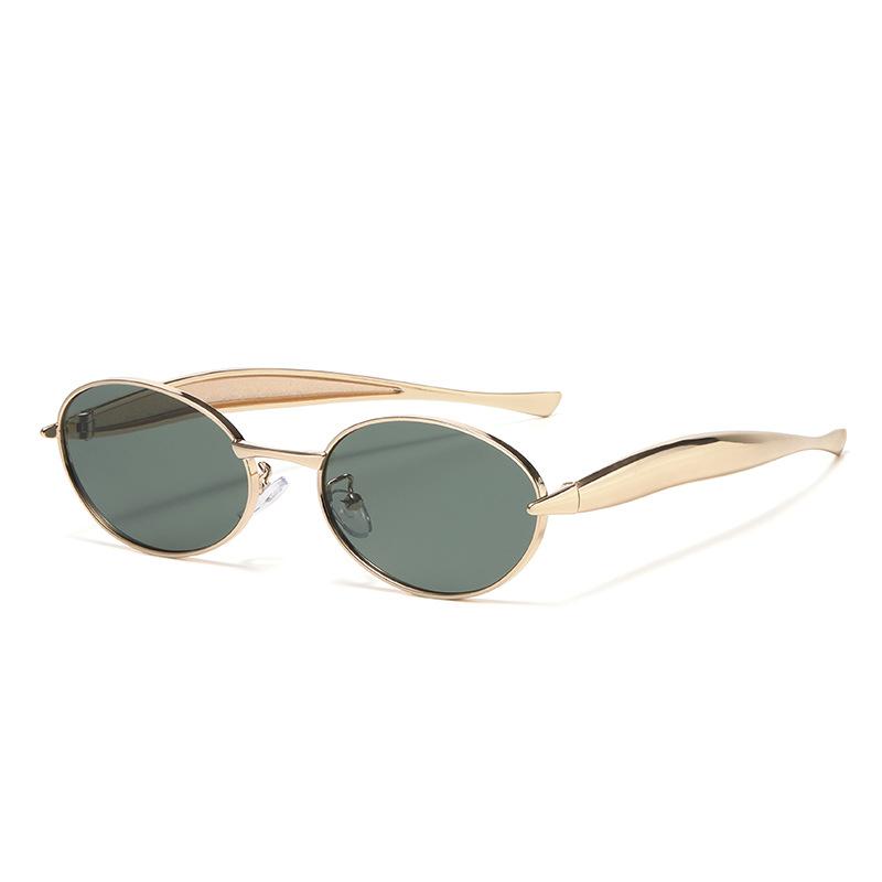 Advanced Oval Sunglasses Better Quality Small Frame Metal Glasses Fashion Sunglasses That Block Uv Rays More Suitable For Women