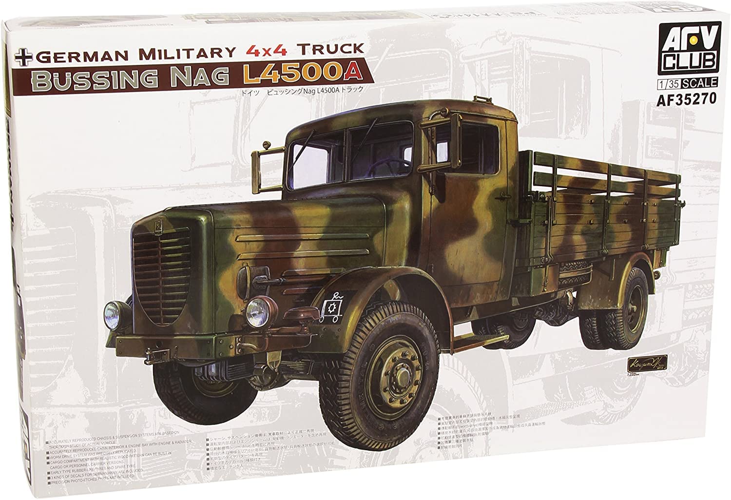 

AFV Club Bussingh Truck Plastic Model 1/35 NAG-L4500A