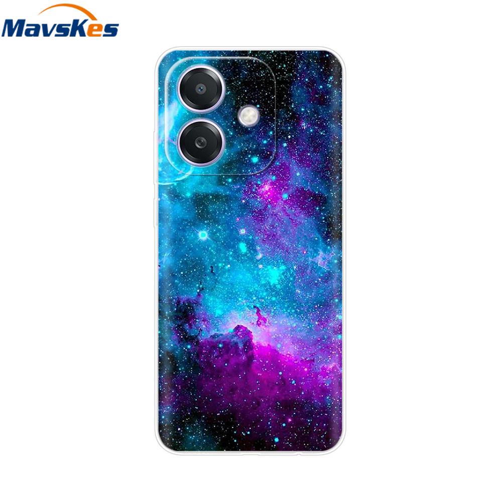 Oppo A3x A3 4G 5G Kılıfı CPH2669 Boyalı Çiçekli Kapak Darbeye Dayanıklı Telefon Kılıfı Oppo A3x OppoA3 OppoA3x İçin Yumuşak TPU Kılıflar Kılıf
