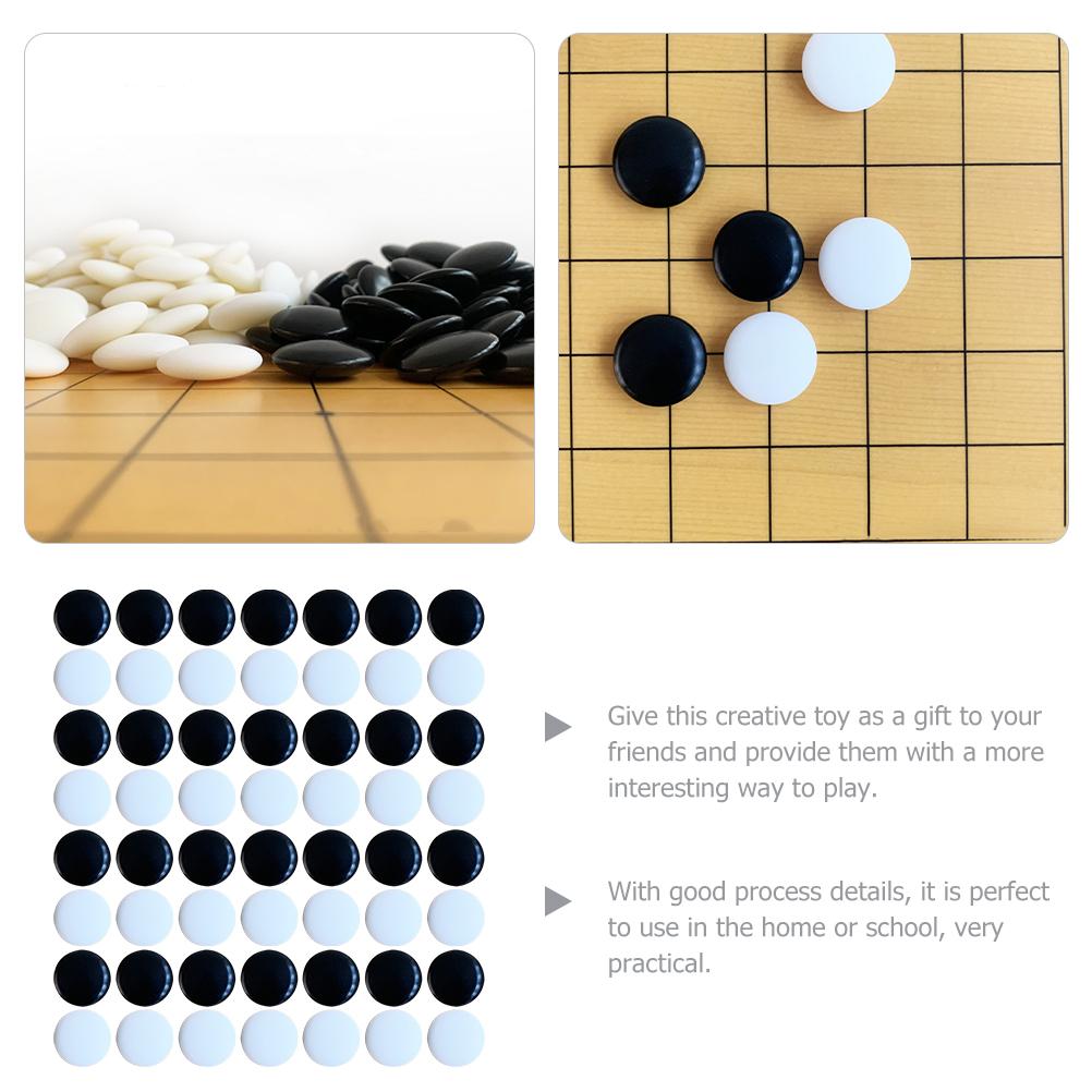 360-teiliges Go-Spielsteinset, doppelkonvexe Melamin-Schachfiguren, schwarze und weiße Steine, Go-Schachspielfiguren, chinesische Strategie, Go