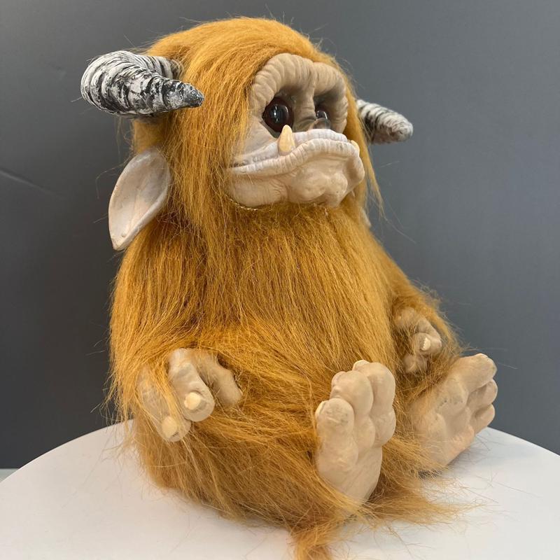 Ludo Doll in The Maze Big Mouth Cattle Ludo Plush Latex Toys Big Mouth Monster Animal Plush Doll Bull Horn Monster Doll Toy